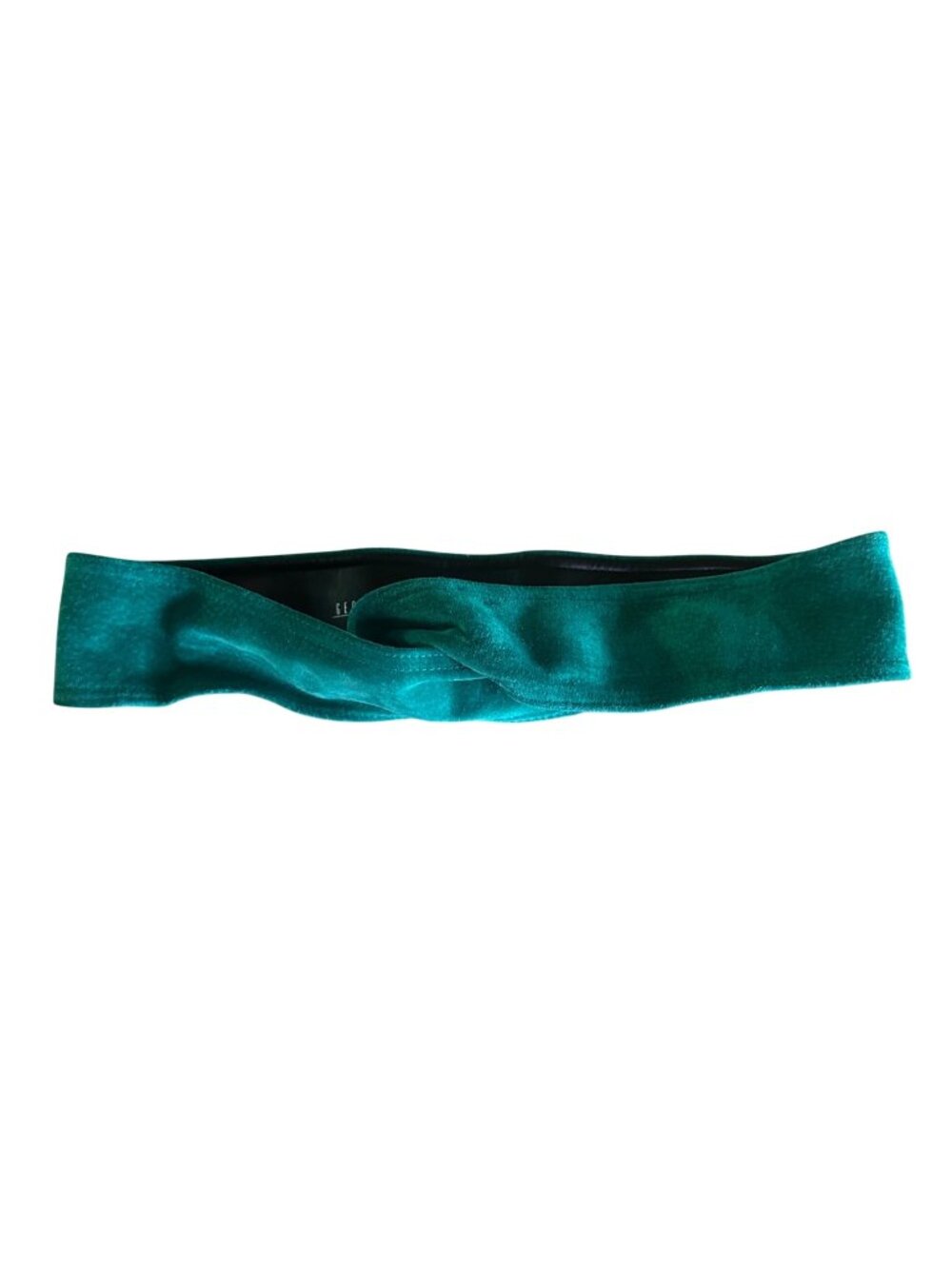 Vintage Teal Suede Wrap Belt By Georgiou M/L With Velcro Closure
